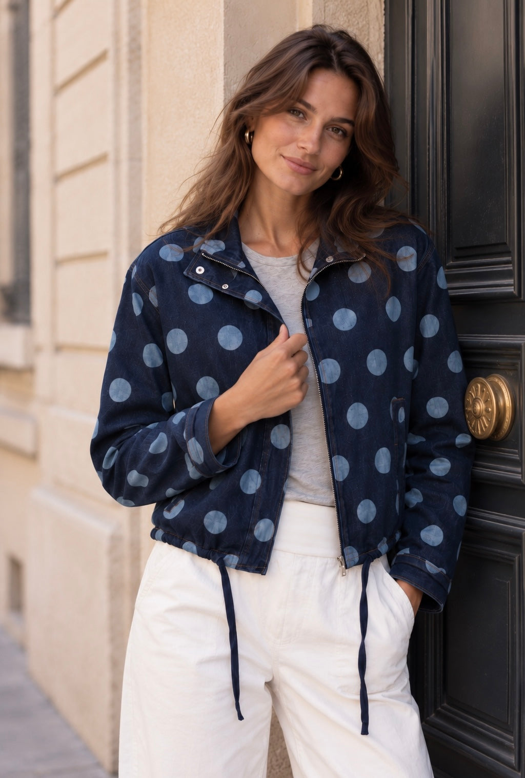 Veste denim pois