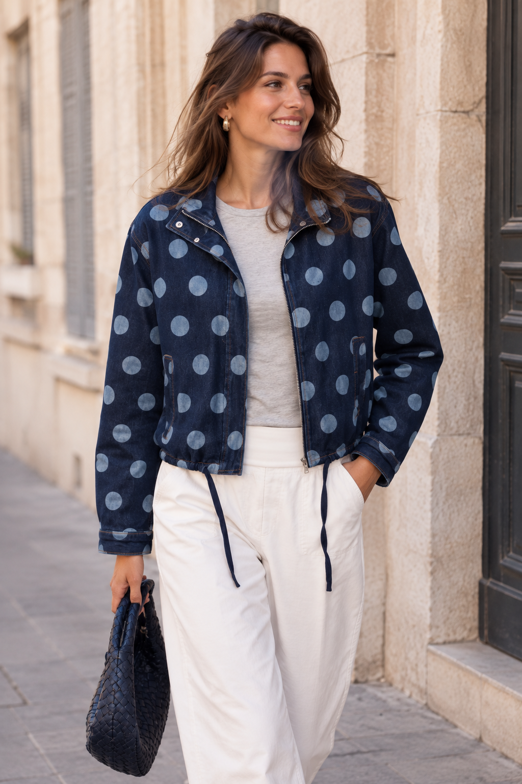 Veste denim pois