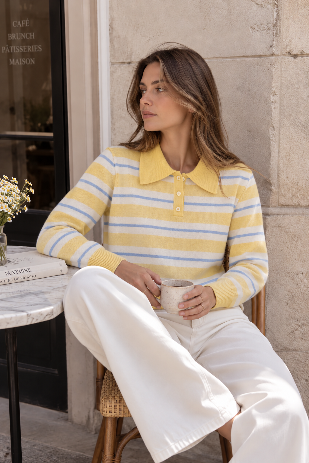 Pull Polo Rayé Mila