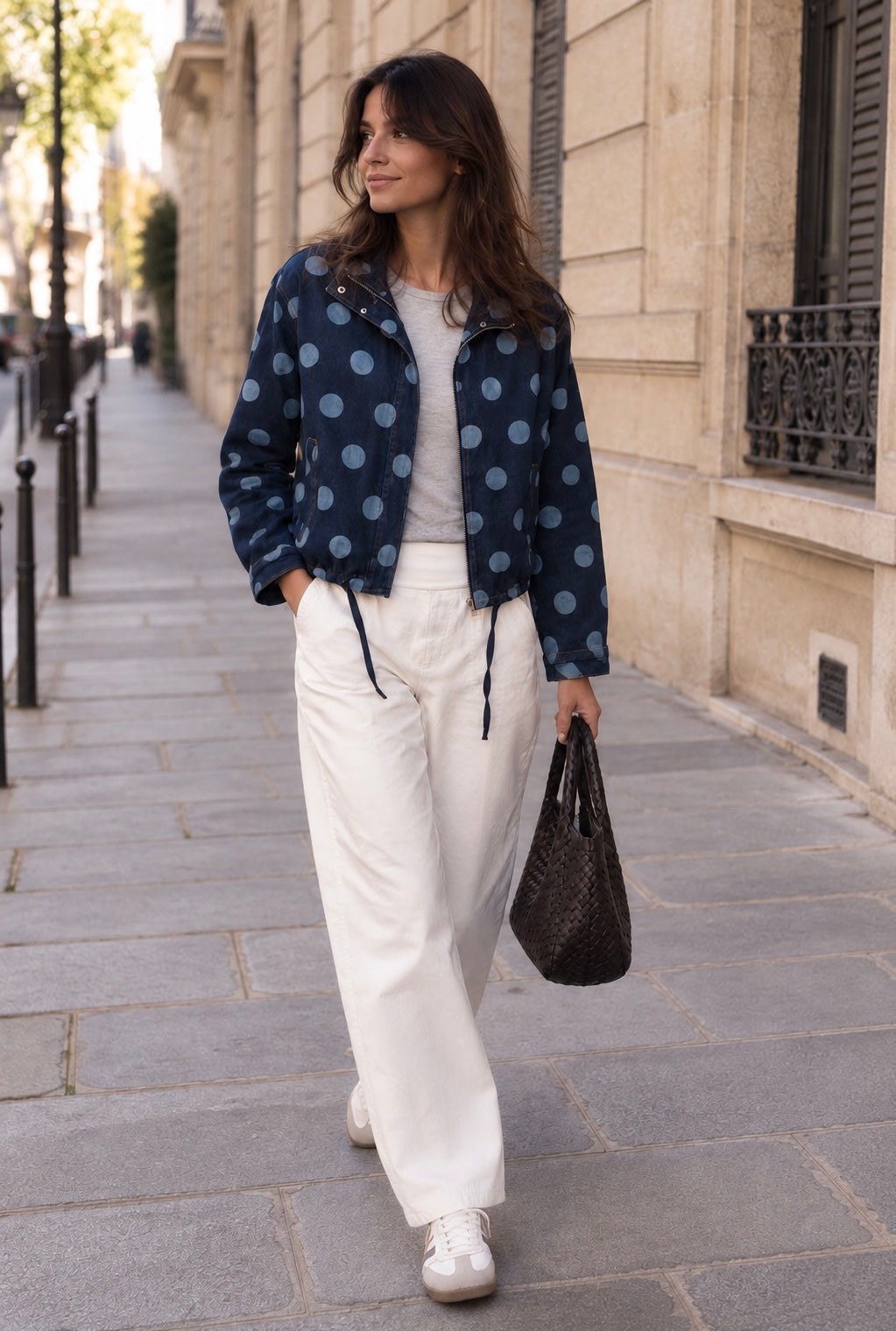 Veste denim pois