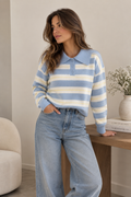 Pull Polo Rayé Mila