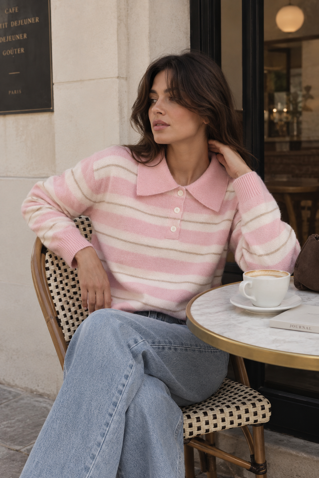 Pull Polo Rayé Mila
